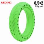 Pneu 8.5x2 Maciço Trotinete Eletrica Xiaomi Perfurado VERDE