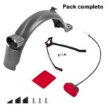 Guarda Lamas Traseiro + Suporte Metálico 8,5" + Luz Travao (Kit Completo) Trotinete XIAOMI M365 ESSENTIAL 1S PRO PRO 2 MI 3 MI 3 Lite