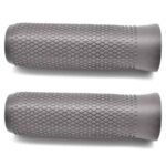 Punhos Silicone Cinza Trotinete Eletrica NINEBOT SEGWAY ES1 ES2 ES4 - Par