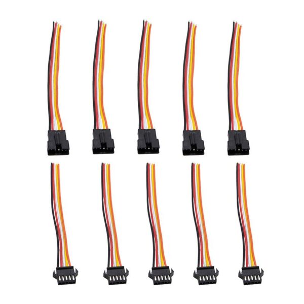 Conector SM de 5 pinos com cabo 22AWG - 5M/5F