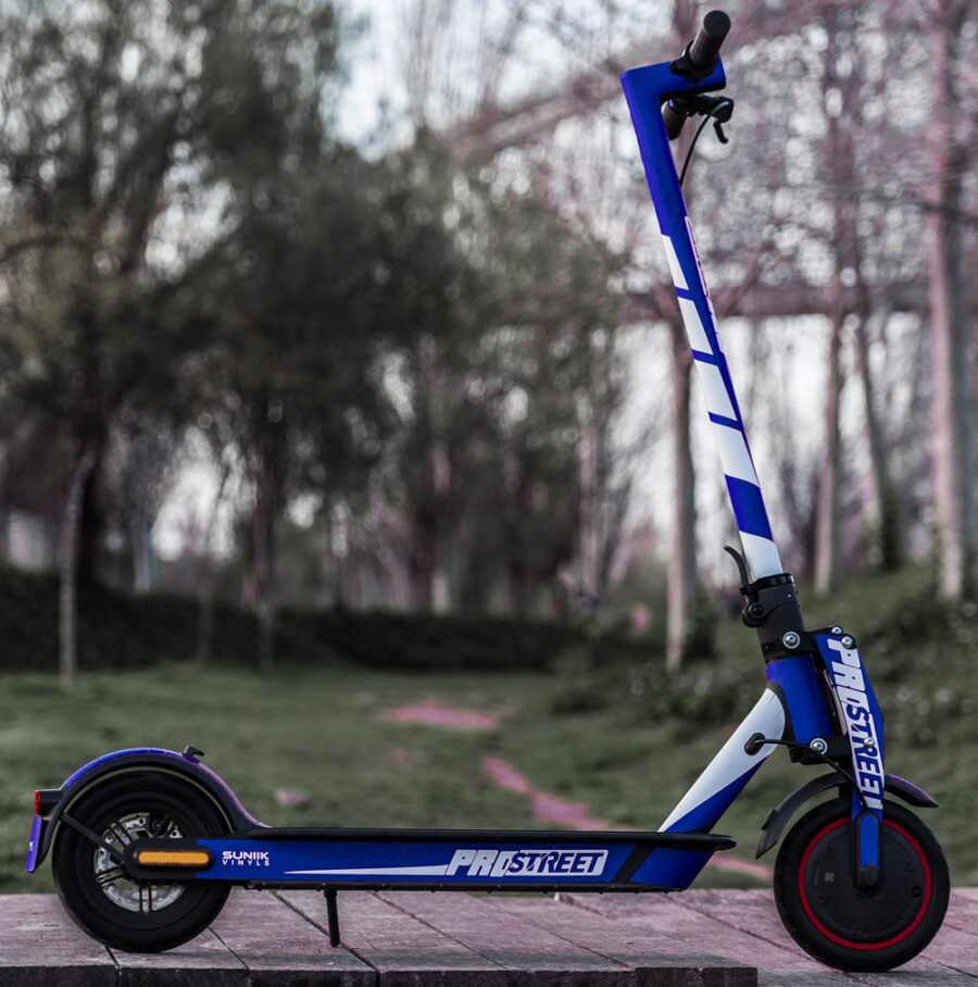 Vinil Trotinete Eletrica Xiaomi PROSTREET (azul) - Kit pleto