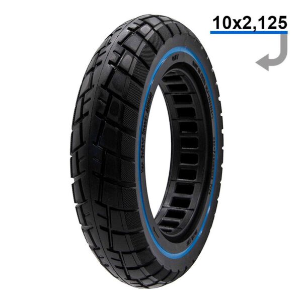 Roda sólida offroad ultraleve 10x2.125-6.1/B34 linha azul