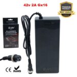 Carregador premium 36v (saída 42v) conector 2A Gx16