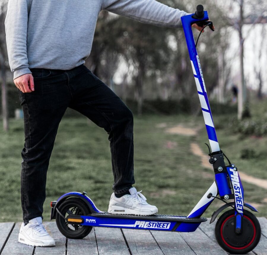 Vinil Trotinete Eletrica Xiaomi PROSTREET (azul) - Kit pleto