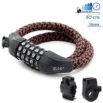 Cadeado com senha EWLK025 estojo de nylon marrom