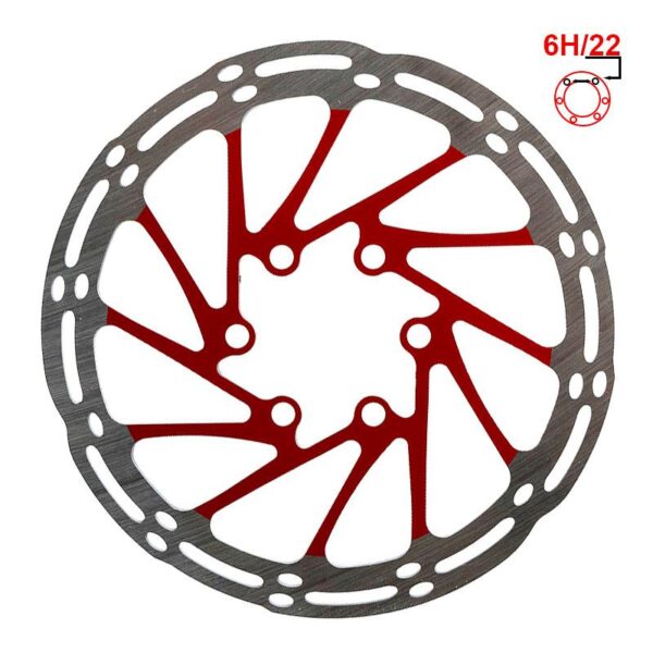 Disco de Travão EWD002 140mm 6H vermelho