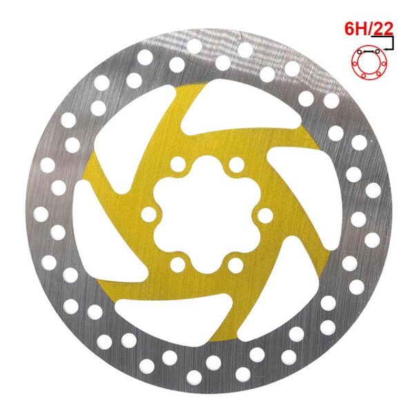 Disco de Travão 120mm 6H amarelo