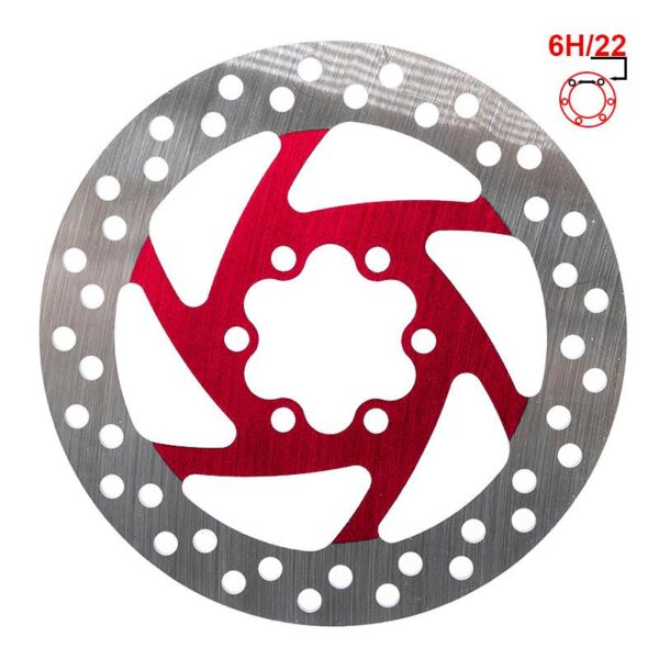 Disco de Travão 120mm 6H vermelho