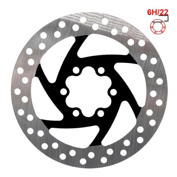 Disco de Travão 120mm 6H preto