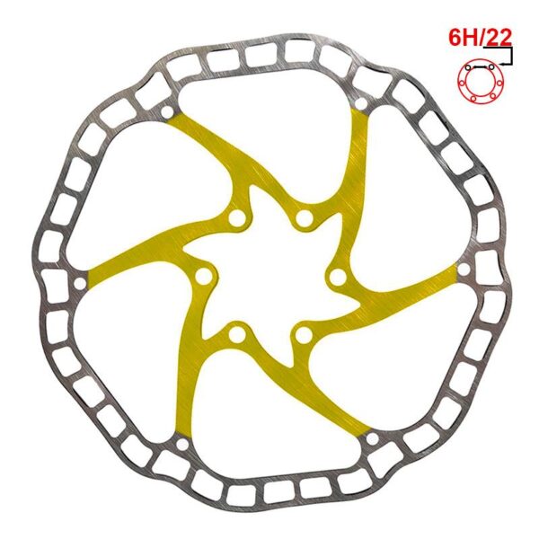 Disco de Travão EWD001 140mm 6H amarelo