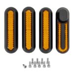 Refletor preto com refletor amarelo Trotinete Eletrica Xiaomi