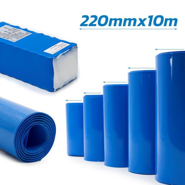 Calor retrátil azul 220mm 10M