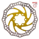 Disco de Travão R6.1 140mm 6H amarelo