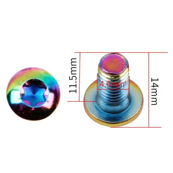 Parafusos disco vermelhos (pacote 12 unidades)