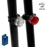 Conjunto de luzes LED frontal e traseira recarregável EWL001