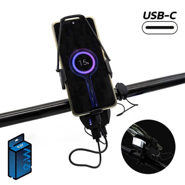 Suporte móvel EWS009 com powerbank, buzina e luz