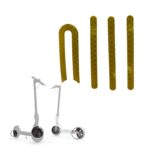 Adesivo reflexivo dourado scooter Trotinete Eletrica Xiaomi M365 e Pro