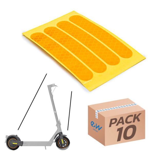 Adesivo reflexivo amarelo Trotinete Eletrica Trotinete Eletrica Ninebot Max G30