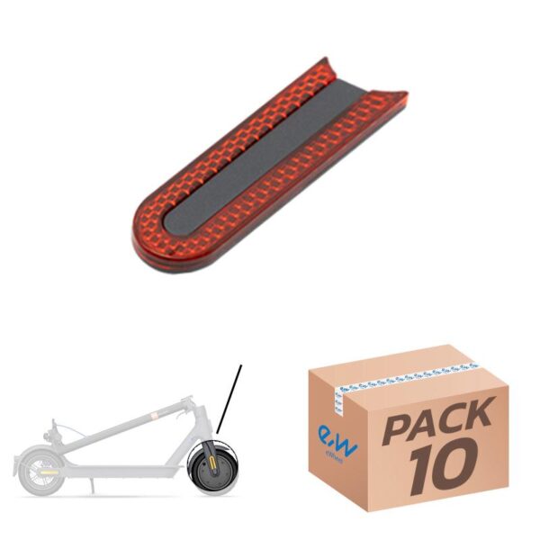 Pacote de refletor frontal catadióptrico vermelho Trotinete Eletrica Xiaomi de 10 unidades