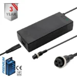 Carregador 48V (saída de 54,6 V) 2A Conector GX16 Trotinete Eletrica