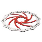 Disco travão 140mm vermelho - 6 furos (Trotinete Eletrica Smartgyro / Trotinete Eletrica Kugoo e similares)