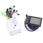 Kit eletrônico Controladora 24/36/48V 13A 250/350/500W + Display S866 Trotinete Bicicleta Eletrica