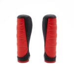 Punhos ergonômicos de silicone com trava vermelha - 2 peças