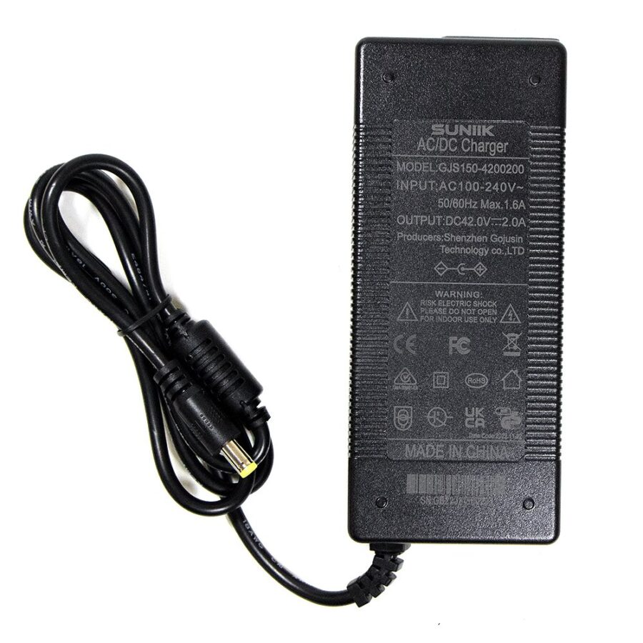 Carregador premium 42V 2A (conector DC5525)