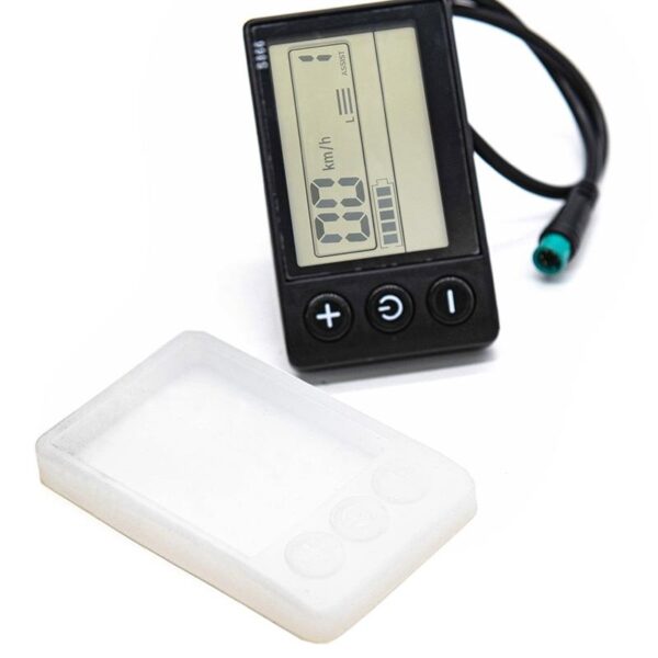 Protetor de silicone branco à prova d'água display S866