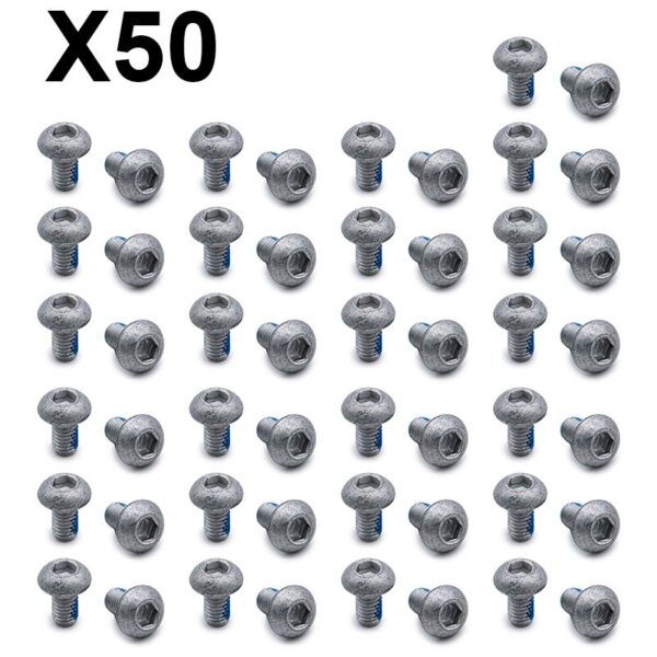 Parafuso prateado M5x10 discos de Travão - 50 un