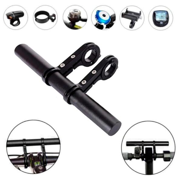 Extensor de guiador 20cm preto