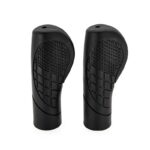 Punhos de silicone pretos - 2 peças