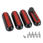 Refletor preto com refletor vermelho Trotinete Eletrica Xiaomi