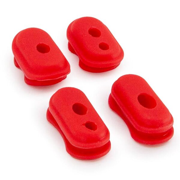 Conjunto de Plugues de Silicone Trotinete Eletrica Xiaomi - Vermelho
