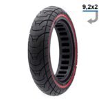 Pneu 9.2x2-6.1/B34 - linha vermelha Maciço Trotinete Eletrica