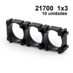 Suporte de bateria 21700 1x3 - 10 unidades