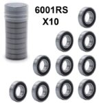 Rolamento de esferas 6001RS - 10 unidades