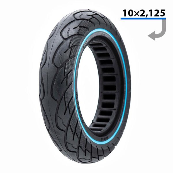 Roda maciça ultraleve 10x2.125-6.1/B34 - linha azul [Nedong]