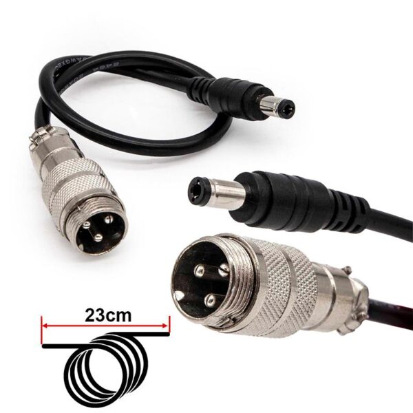 Adaptador GX16 DC55x25