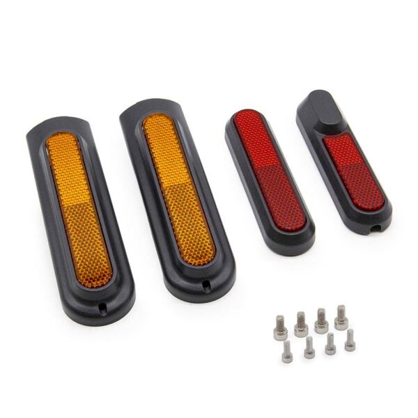 Retrorrefletor preto com refletor amarelo/vermelho Trotinete Eletrica Xiaomi Mi4 Pro