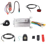 Kit eletrônico genérico 36V - APP (Display + Controladora + Fiação + Acelerador + luzes dianteiras e traseiras)