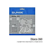 Disco travão fenda 6 furos 160mm