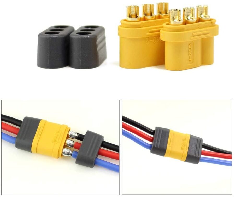 Conector MR60 (5 pares) 5M/5F + 10 protetores
