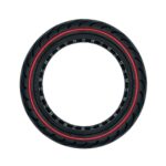 Pneu 10x2.5 (60/70-7) Vermelha Maciço Trotinete Eletrica