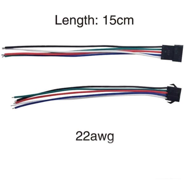 Conector SM 5 pinos cabo 22 AWG - 5M/5H (pacote 10 unidades)