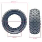 Pneu 8.5×3 134 mm Maciço Offroad Trotinete Eletrica