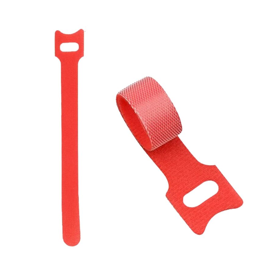 Laços nylon, organizar cabos (pacote 10 unidades) VERMELHO 150mm