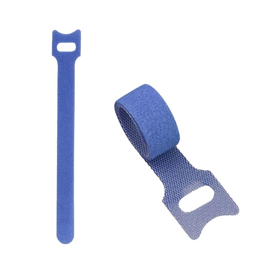 Laços nylon, organizar cabos (pacote 10 unidades) AZUL 150mm