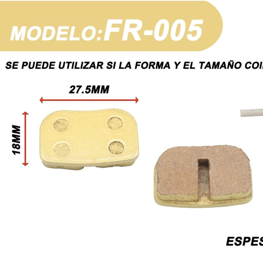 Pastilha travão FR005