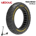 Pneu 10x2.125-6.5 44mm Amarelo Maciço Offroad Amarelo Trotinete Eletrica